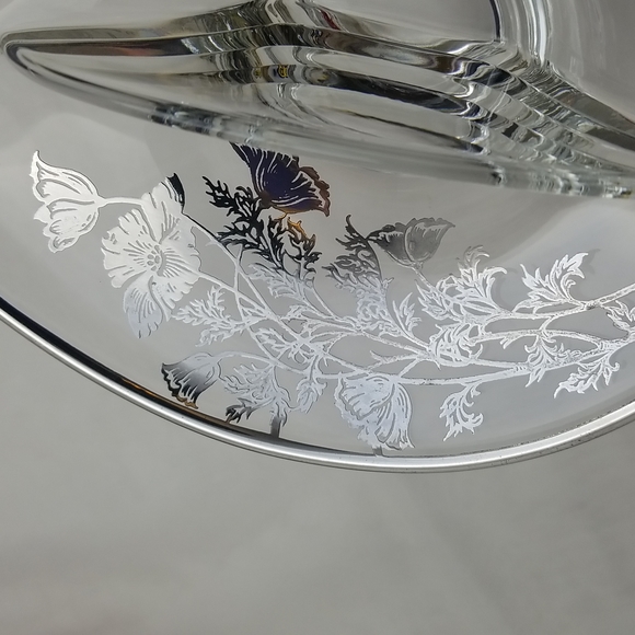 Viking Epic Flanders Silver Flower Divided Dish - Picture 4 of 16